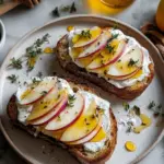Apple and Honey Burrata Toast