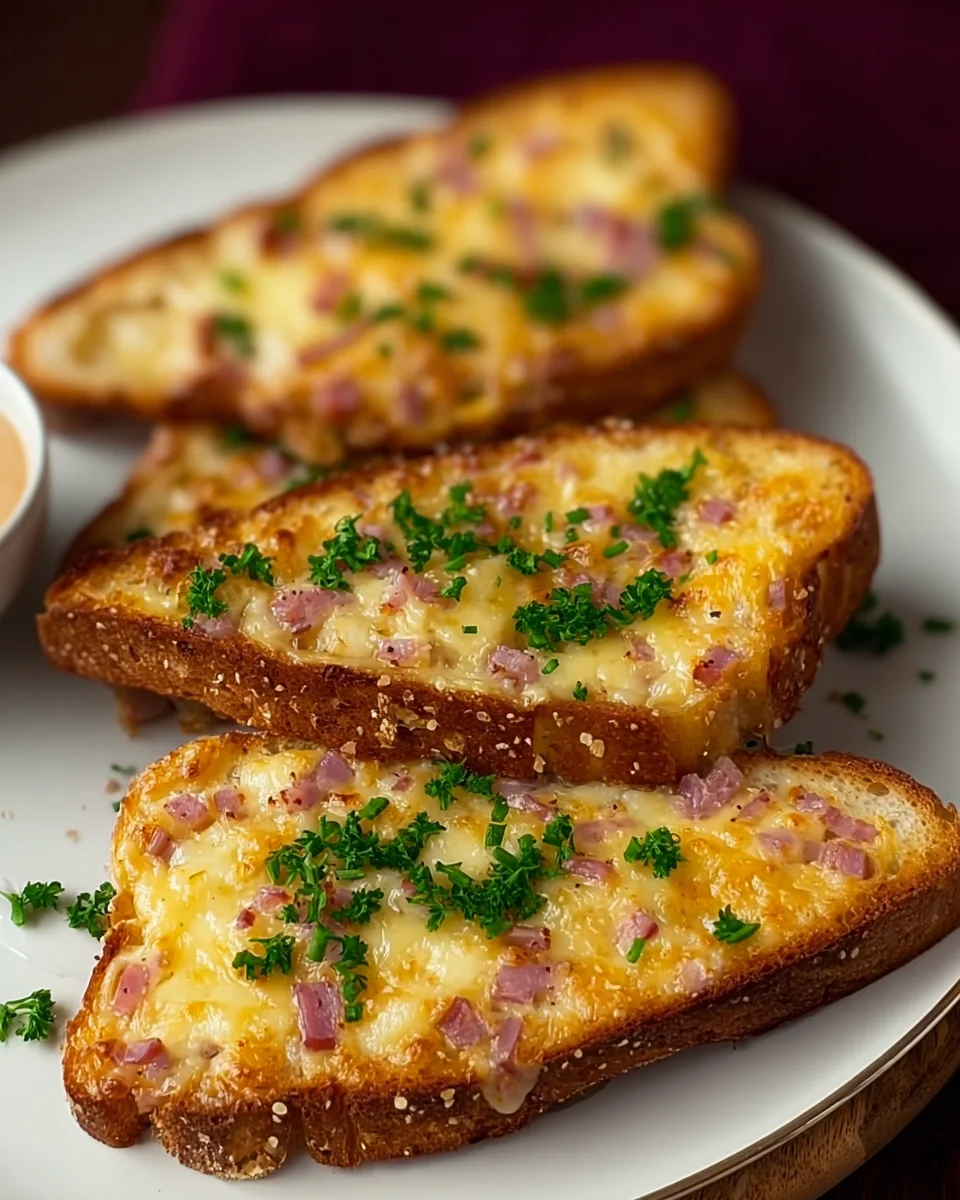 Cheese and Bacon Baked Toasties