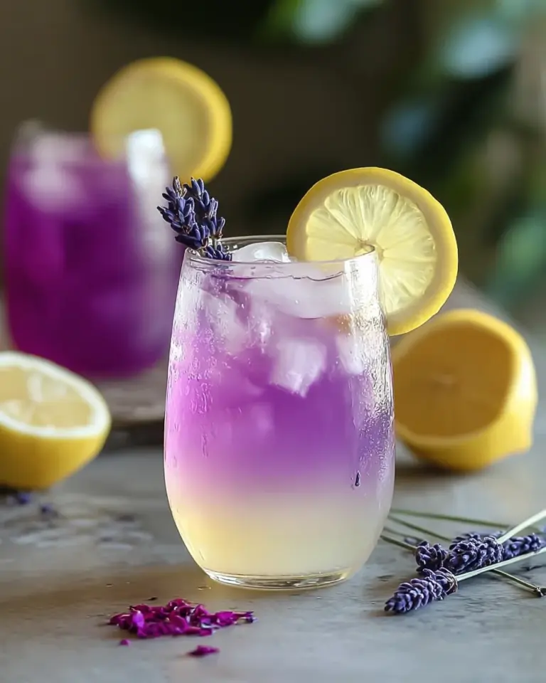 Coconut Lavender Lemonade Mocktail