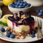 Cream Cheese Lemon Dessert with Blueberry Topping
