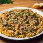 Creamy Philly Cheesesteak Pasta