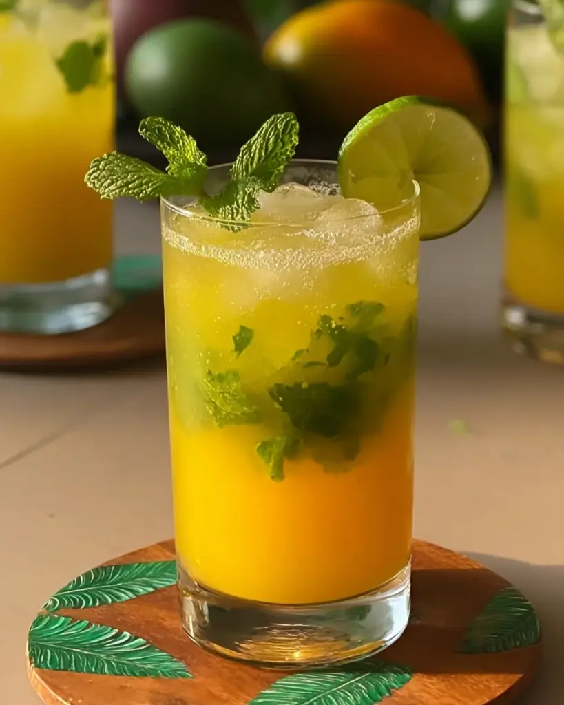 Mango Mint Mojito Mocktail