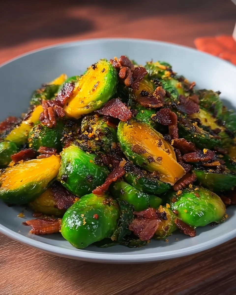 Maple Bacon Brussel Sprouts