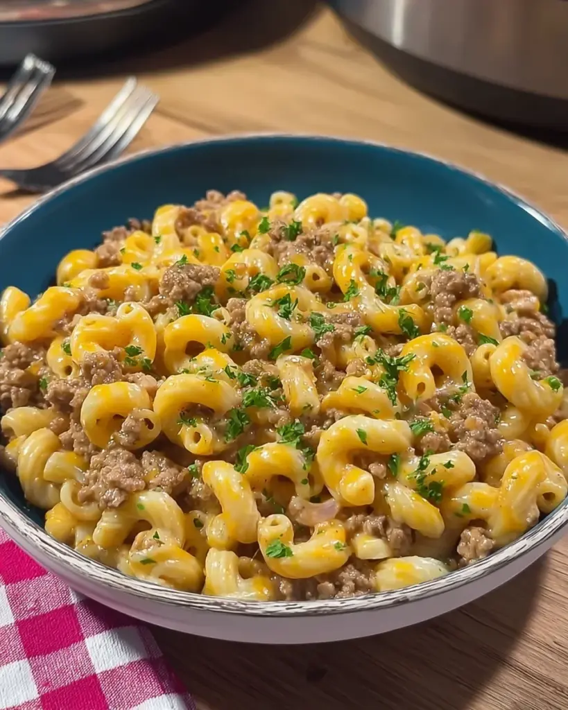 One-Pot Creamy Beef & Mac