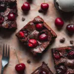 Roasted Chocolate Cherry Brownies