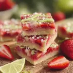 Strawberry Lime Gooey Bars