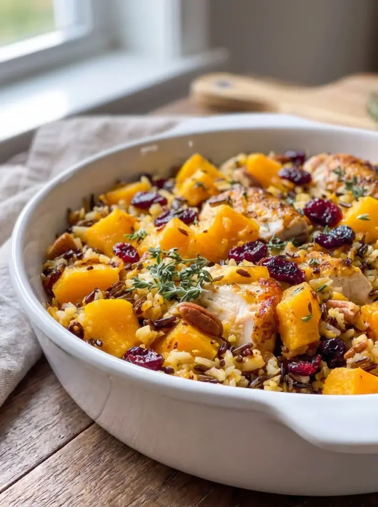 Butternut Squash Chicken Casserole
