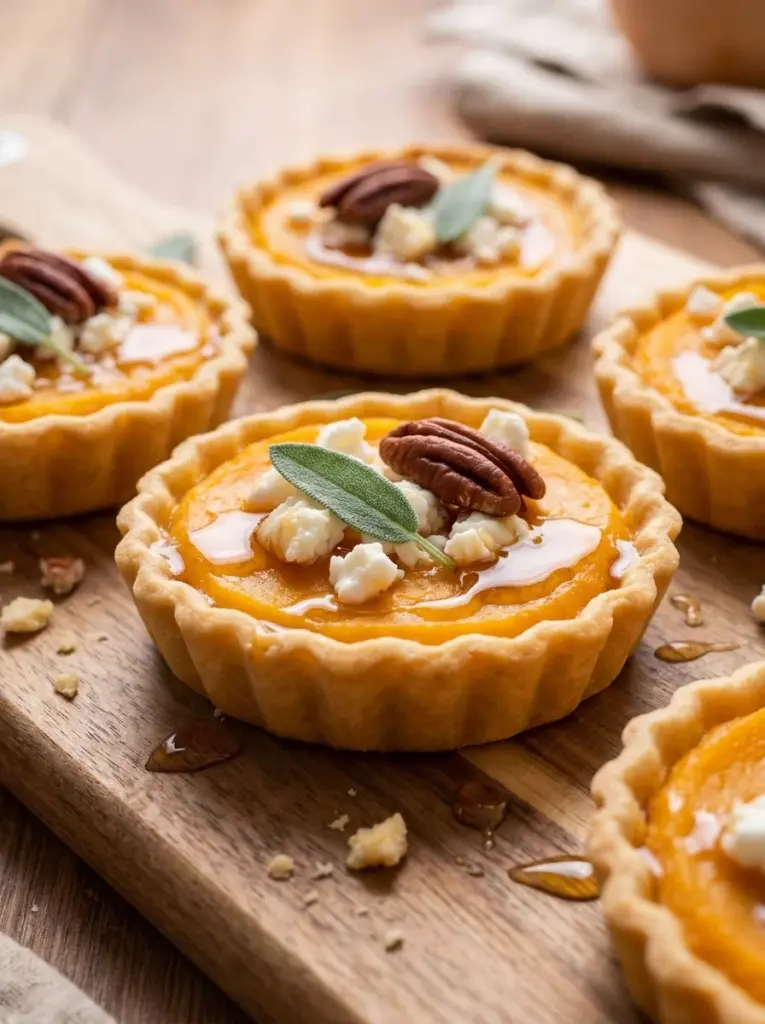 Butternut Squash Goat Cheese Tarts
