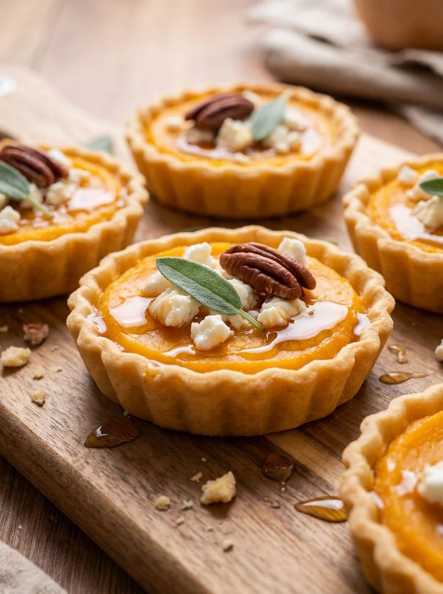 Butternut Squash Goat Cheese Tarts