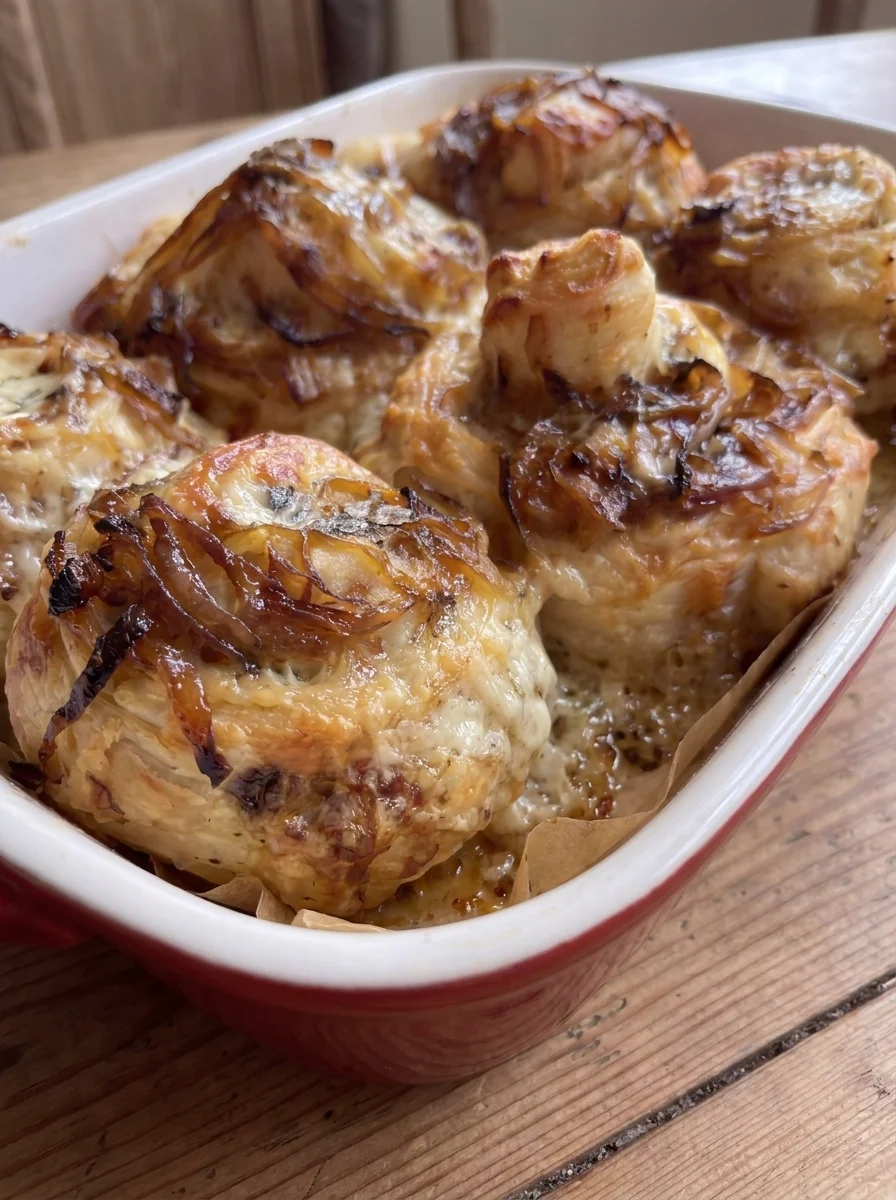 Caramelized Onion Cheese Pinwheels