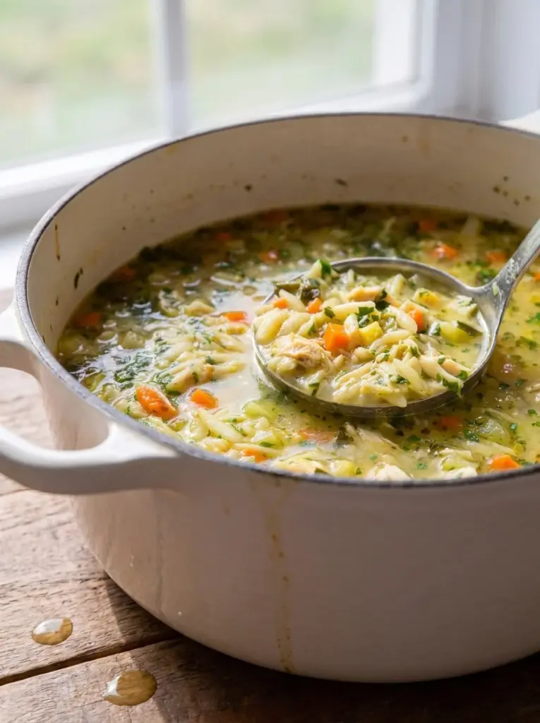 Chicken Vegetable and Orzo Soup