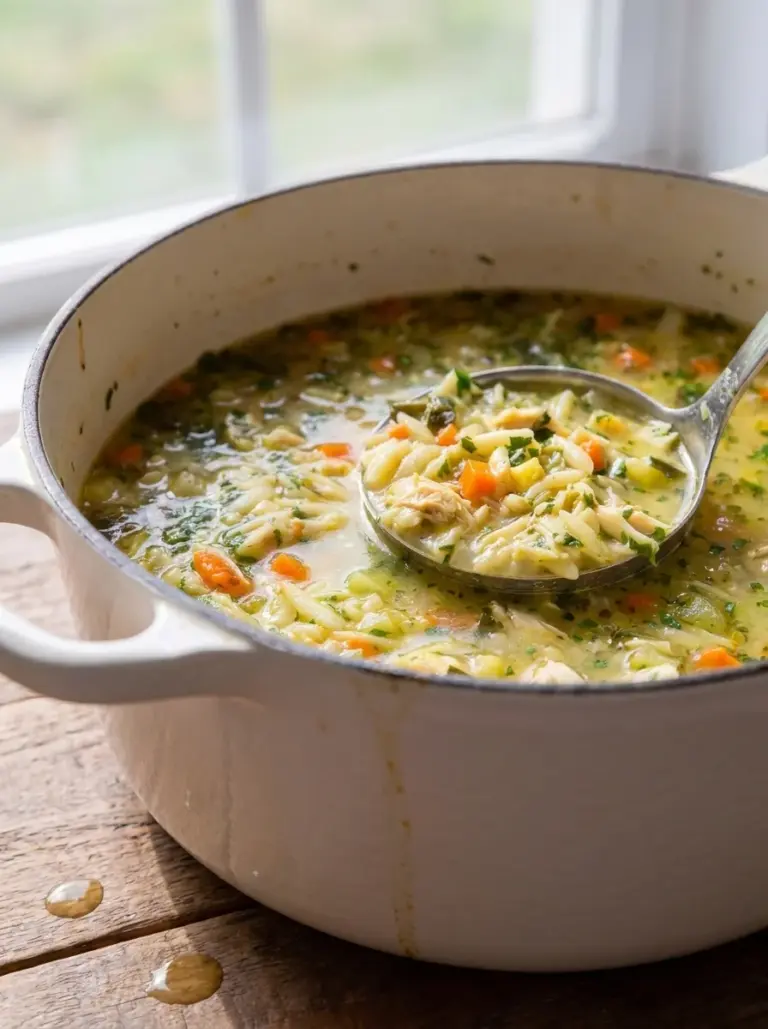 Chicken Vegetable and Orzo Soup