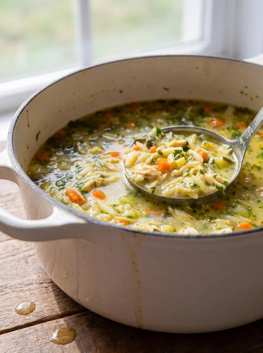 Chicken Vegetable and Orzo Soup