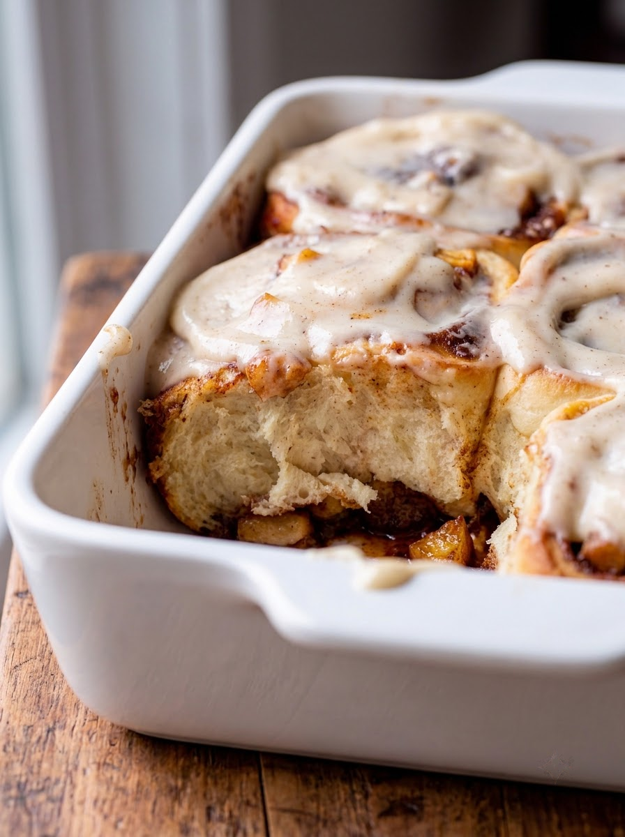 Gooey Apple Cinnamon Rolls