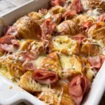 Ham and Cheese Croissant Bake