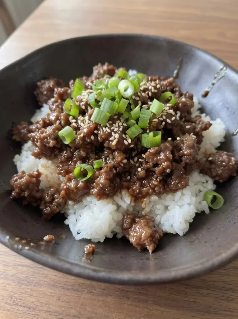 Korean Ground Beef Bowl