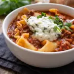 Lasagna Soup with Ricotta