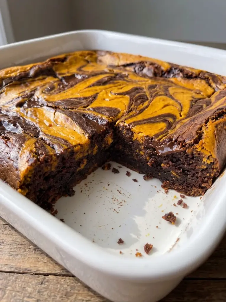 Pumpkin Cheesecake Brownies