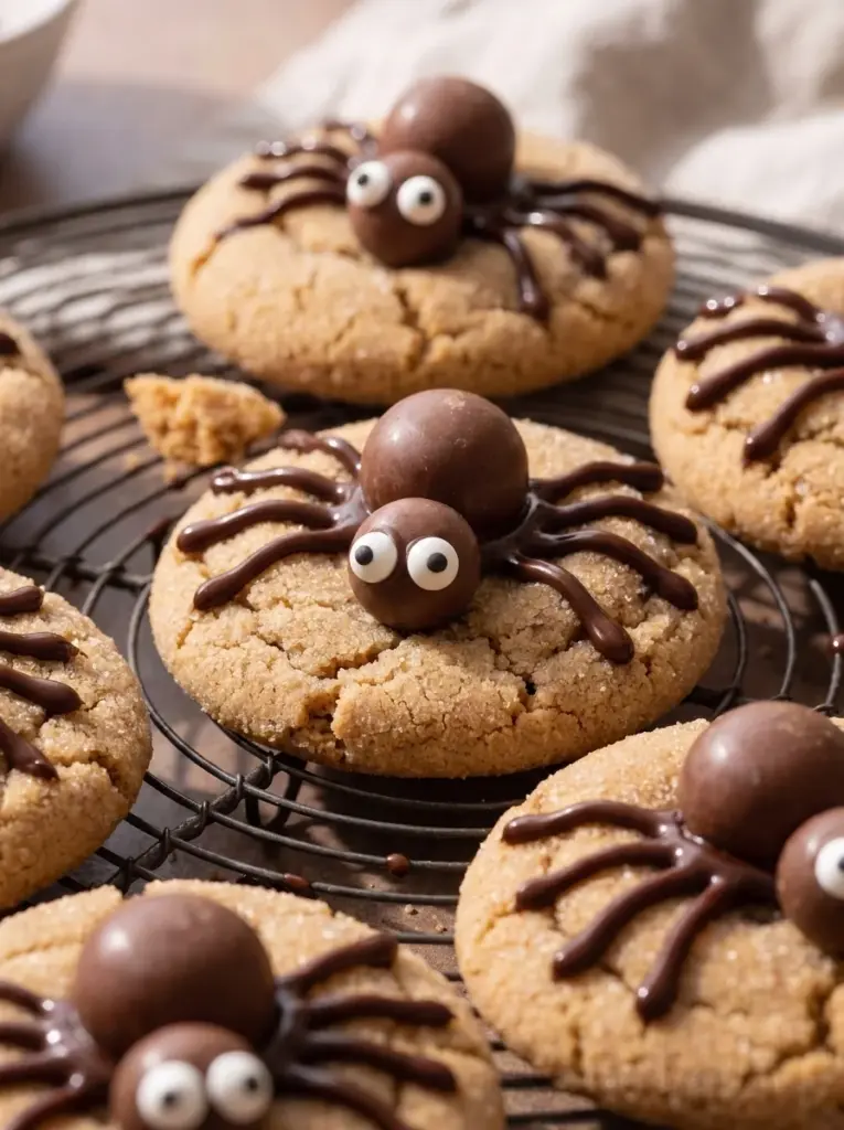 Spider Peanut Butter Cookies